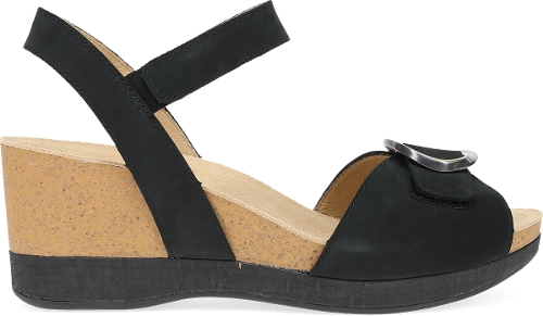 BLACK MILLED NUBUCK STELLA - Perspective 2