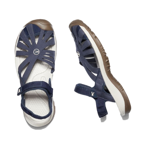 NAVY ROSE SANDAL - Perspective 3
