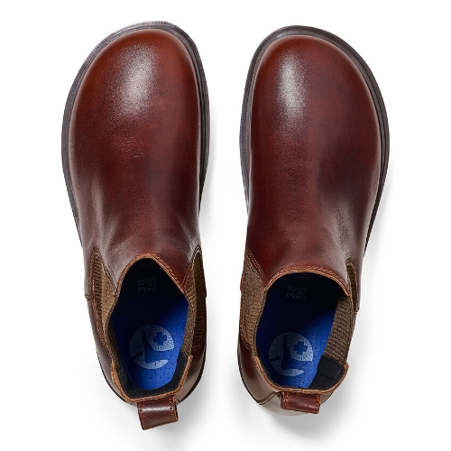 CHOCOLATE LEATHER HIGHWOOD SLIP ON - Perspective 2