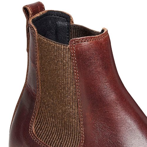 CHOCOLATE LEATHER HIGHWOOD SLIP ON - Perspective 4
