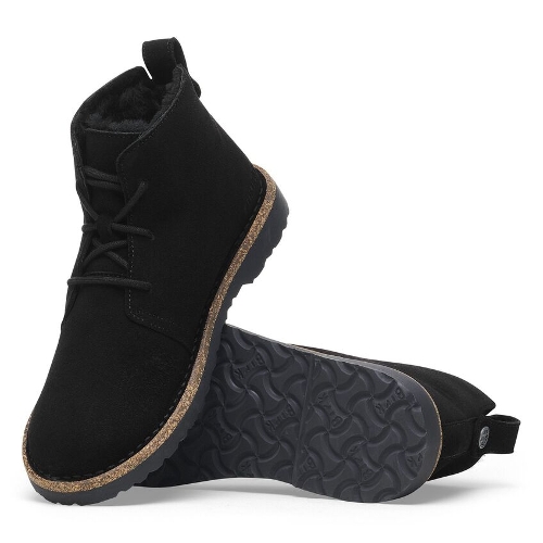 BLACK SUEDE UPPSALA MID SHEARLING - Perspective 3