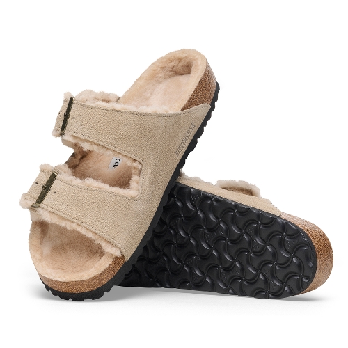 TAUPE/SANDCASTLE SUEDE ARIZONA SHEARLING - Perspective 3