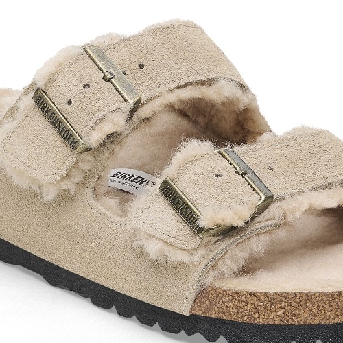 TAUPE/SANDCASTLE SUEDE ARIZONA SHEARLING - Perspective 4
