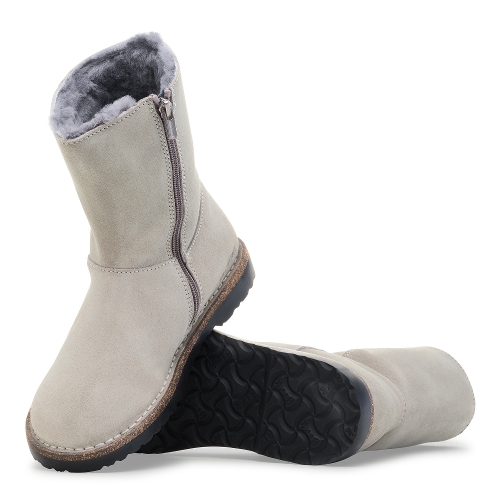 STONE COIN/NATURAL UPPSALA ZIP SHEARLING - Perspective 2