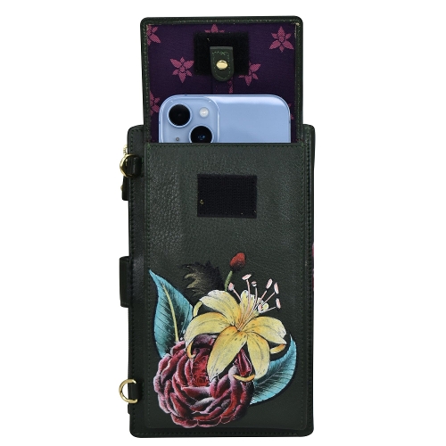 VINTAGE FLORAL SMARTPHONE WALLET - Perspective 4