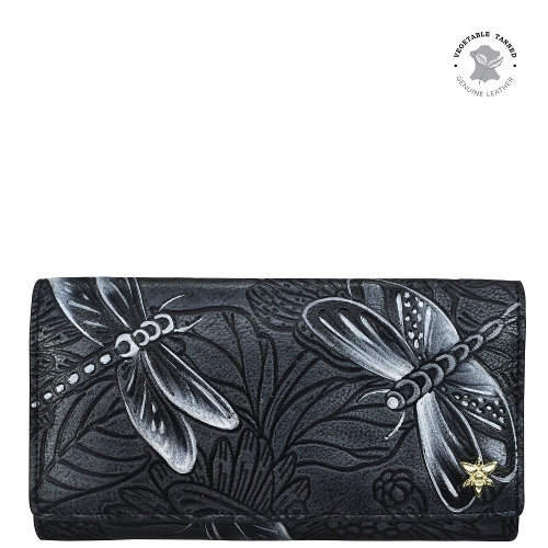 Active Image - DRAGONFLY MEADOW TRIPLE FOLD CLUTCH WALLET
