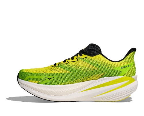 NEON HOKA CITRUS/NEON LIME MACH X 3 - Perspective 2