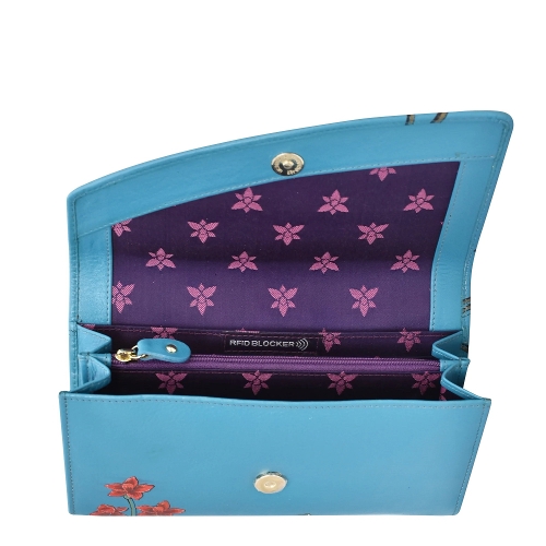 ROYAL GARDEN ACCORIDIAN FLAP WALLET - Perspective 3