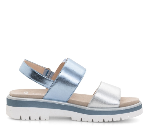 SILVER SKY BLUE METALLIC CALF MARBELLA - Perspective 2