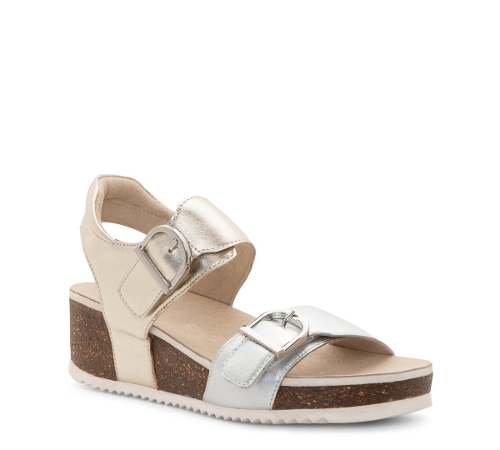 SILVER PLATINUM METALLIC CALF NOVA