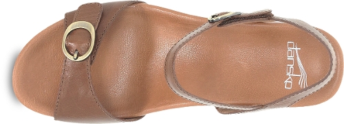 TAN GLAZED KID LEATHER ARIELLE - Perspective 3