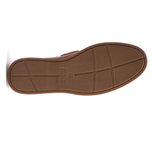 TAN SHEEPSKIN MONACO 2-EYE BOAT SHOE - Perspective 4