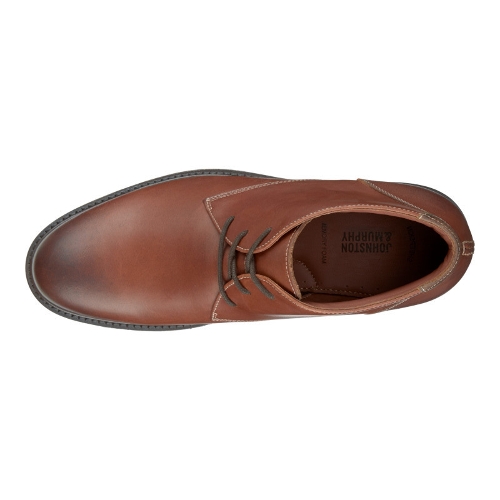 RED BROWN OILED COPELAND CHUKKA - Perspective 3