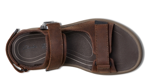 DARK BROWN LEATHER SALTWAY TRAIL - Perspective 3