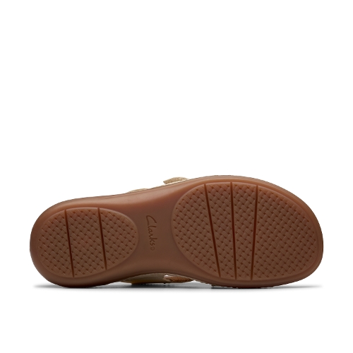 CREME LEATHER CECILY SLIDE - Perspective 4