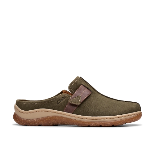 OLIVE COMBI NUBUCK ORLENE CLOG