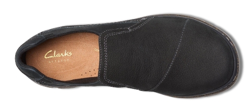 BLACK LEATHER ORLENE SLIP - Perspective 3