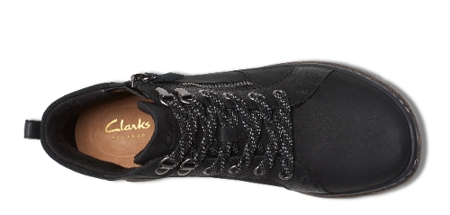 BLACK LEATHER ORLENE TOP WP - Perspective 3