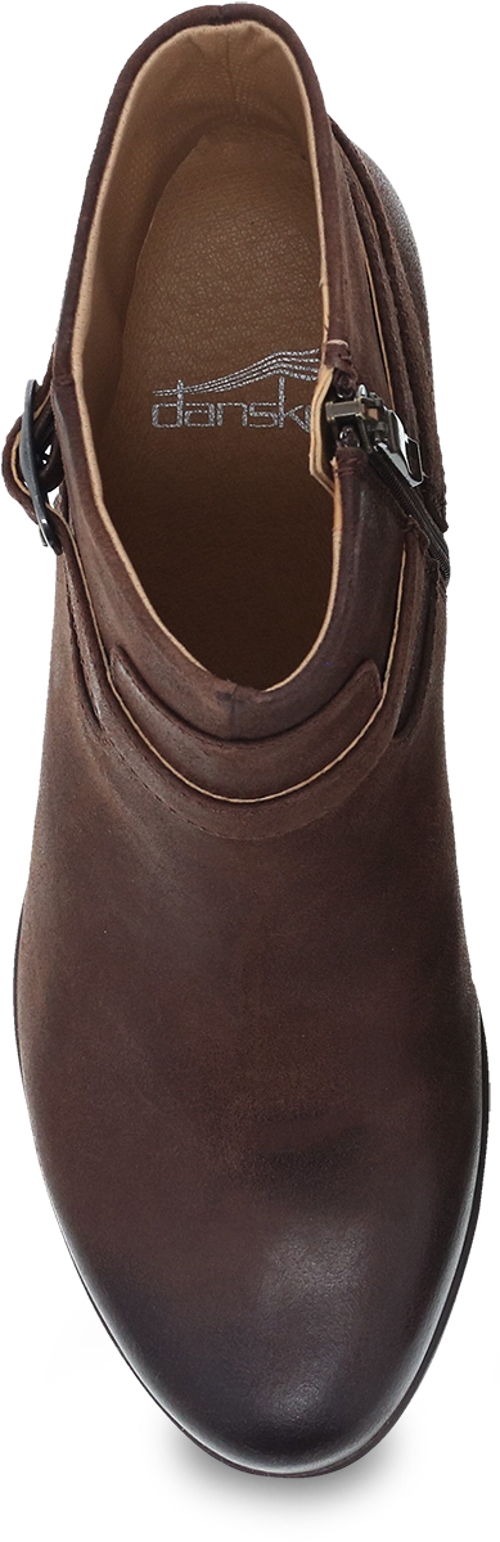 BROWN BURNISHED SUEDE CAGNEY - Perspective 3