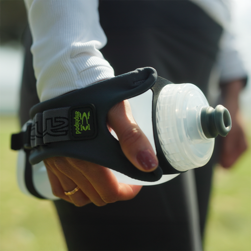 CHARCOAL/CLEAR HYDRAFORM ERGO MINIMALIST 20OZ - Perspective 3