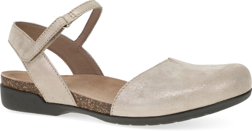 BEIGE SPARKLE SUEDE ROWAN