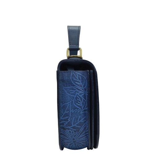 TOOLED BUTTERFLY OCEAN SMALL FLAP CROSSBODY - Perspective 3