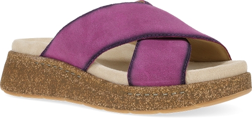 PLUM BURNISHED SUEDE BRIDGET