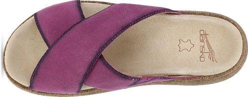 PLUM BURNISHED SUEDE BRIDGET - Perspective 3