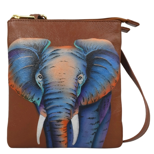 AFRICAN ELEPHANT TRIPLE COMPARTMENT CROSSBODY