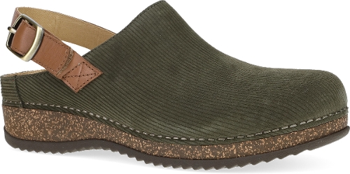 OLIVE EMBOSSED SUEDE MERRIN
