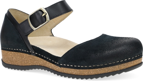 BLACK BURNISHED SUEDE MAE