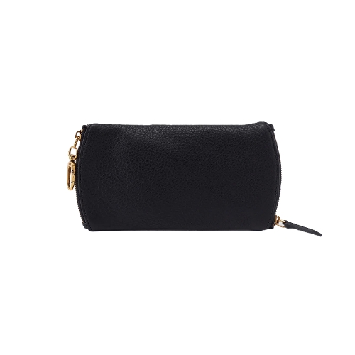 BLACK PEBBLED SPARK DOUBLE EYEGLASS CASE - Perspective 2