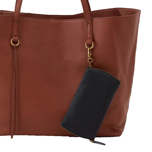 BLACK PEBBLED SPARK DOUBLE EYEGLASS CASE - Perspective 3