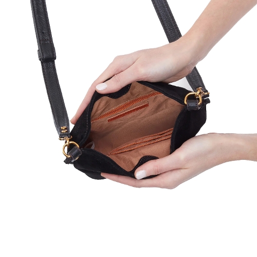 BLACK WITH WHIPSTITCH PIER SMALL CROSSBODY - Perspective 2