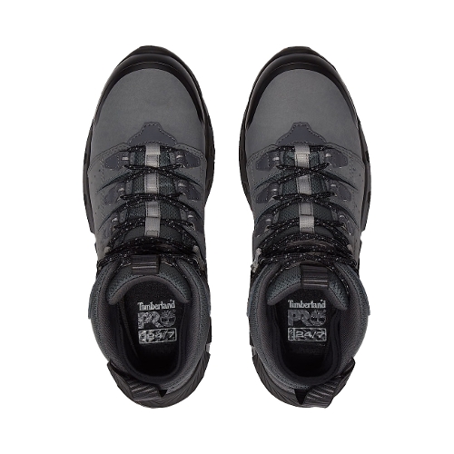 MEDIUM GREY LEATHER TEMPE ALLOY TOE - Perspective 3